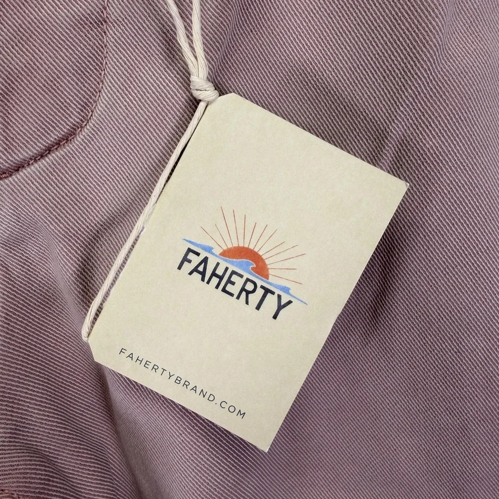 Faherty Chino Shorts Mens 28 Pink Coastline Tailored 8 Inch Inseam Casual
